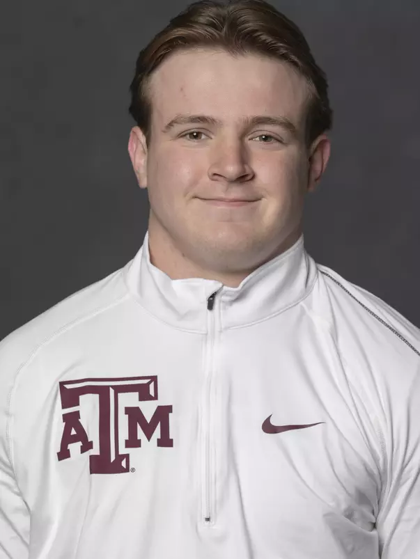 COLLEGE STATION, TX - JANUARY 13, 2021 - Luke Barrett during track and field headshot day in College Station, TX. Photo By Craig Bisacre/Texas A&M Athletics