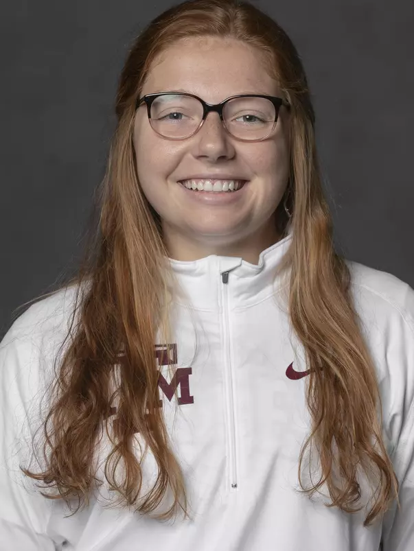 COLLEGE STATION, TX - JANUARY 13, 2021 - Madeline O'Hanlon during track and field headshot day in College Station, TX. Photo By Craig Bisacre/Texas A&M Athletics