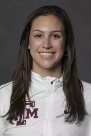 COLLEGE STATION, TX - JANUARY 13, 2021 - Madison Malouf during track and field headshot day in College Station, TX. Photo By Craig Bisacre/Texas A&M Athletics