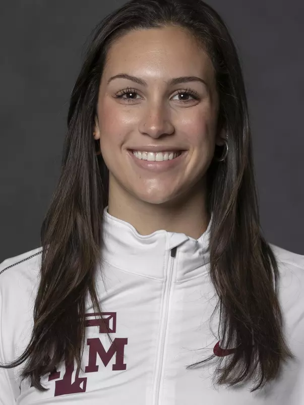 COLLEGE STATION, TX - JANUARY 13, 2021 - Madison Malouf during track and field headshot day in College Station, TX. Photo By Craig Bisacre/Texas A&M Athletics