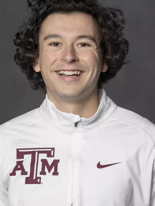 COLLEGE STATION, TX - JANUARY 12, 2021 - Michael Schmuhl during track and field headshot day in College Station, TX. Photo By Craig Bisacre/Texas A&M Athletics