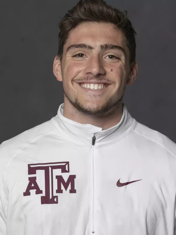 COLLEGE STATION, TX - JANUARY 13, 2021 - Nick Mirabelli during track and field headshot day in College Station, TX. Photo By Craig Bisacre/Texas A&M Athletics
