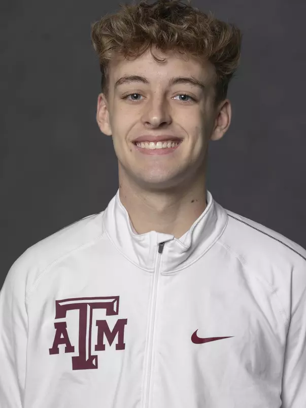 COLLEGE STATION, TX - JANUARY 13, 2021 - Sam Presnal during track and field headshot day in College Station, TX. Photo By Craig Bisacre/Texas A&M Athletics