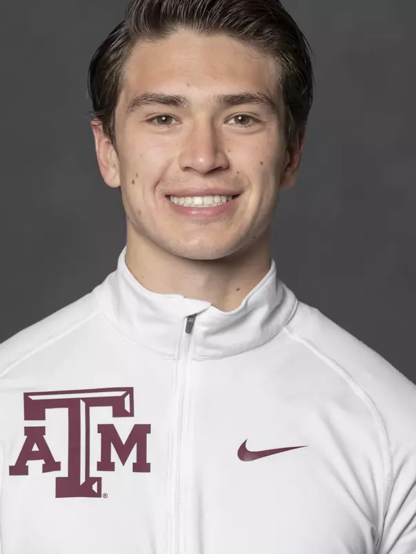 COLLEGE STATION, TX - JANUARY 12, 2021 - Quentin Zapata during track and field headshot day in College Station, TX. Photo By Craig Bisacre/Texas A&M Athletics