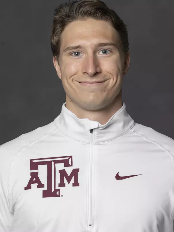 COLLEGE STATION, TX - JANUARY 13, 2021 - Ricky Waer during track and field headshot day in College Station, TX. Photo By Craig Bisacre/Texas A&M Athletics