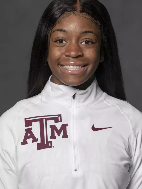 COLLEGE STATION, TX - JANUARY 12, 2021 - Sydnee Stewart during track and field headshot day in College Station, TX. Photo By Craig Bisacre/Texas A&M Athletics