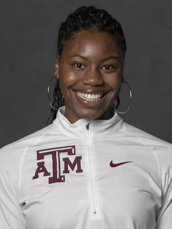 COLLEGE STATION, TX - JANUARY 13, 2021 - Tierra Robinson-Jones during track and field headshot day in College Station, TX. Photo By Craig Bisacre/Texas A&M Athletics