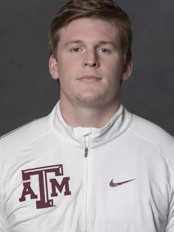 COLLEGE STATION, TX - JANUARY 13, 2021 - William Petersson during track and field headshot day in College Station, TX. Photo By Craig Bisacre/Texas A&M Athletics