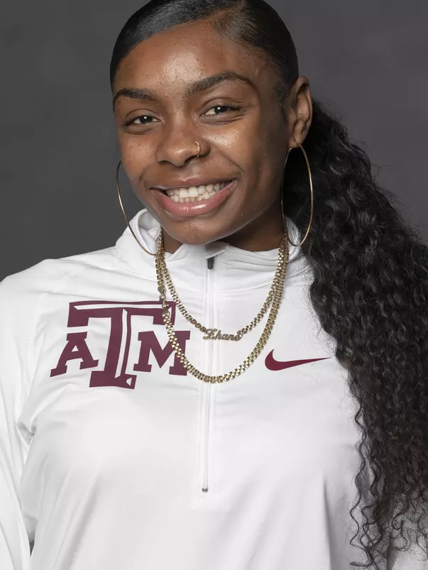 COLLEGE STATION, TX - JANUARY 12, 2021 - Zhane Smith during track and field headshot day in College Station, TX. Photo By Craig Bisacre/Texas A&M Athletics