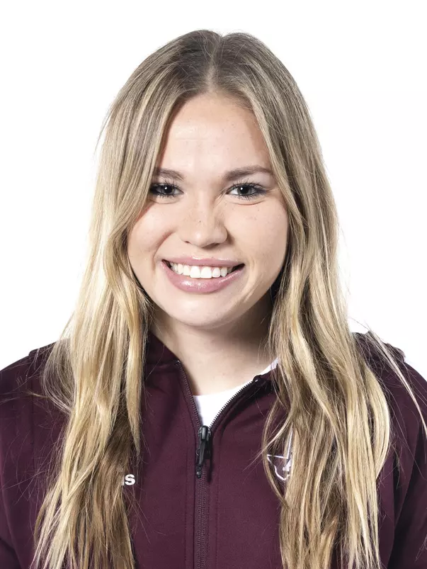 COLLEGE STATION, TX - September 21, 2021 - Payton Props during Texas A&M Aggies Swimming and Diving Headshot Day at the Studio in College Station, TX. Photo By Texas A&M Athletics/Texas A&M Athletics