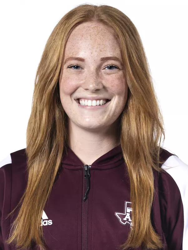 COLLEGE STATION, TX - September 21, 2021 - Caroline Theil during Texas A&M Aggies Swimming and Diving Headshot Day at the Studio in College Station, TX. Photo By Texas A&M Athletics/Texas A&M Athletics