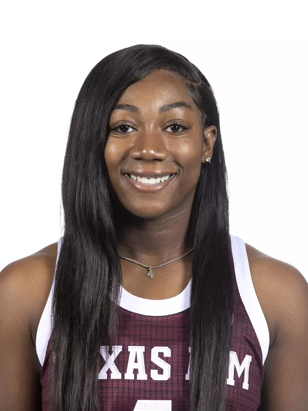 COLLEGE STATION, TX - October 19, 2021 - Guard Kay Kay Green #4 of the Texas A&M Aggies during women’s basketball photo day in College Station, TX. Photo By Kate Luffman/Texas A&M Athletics