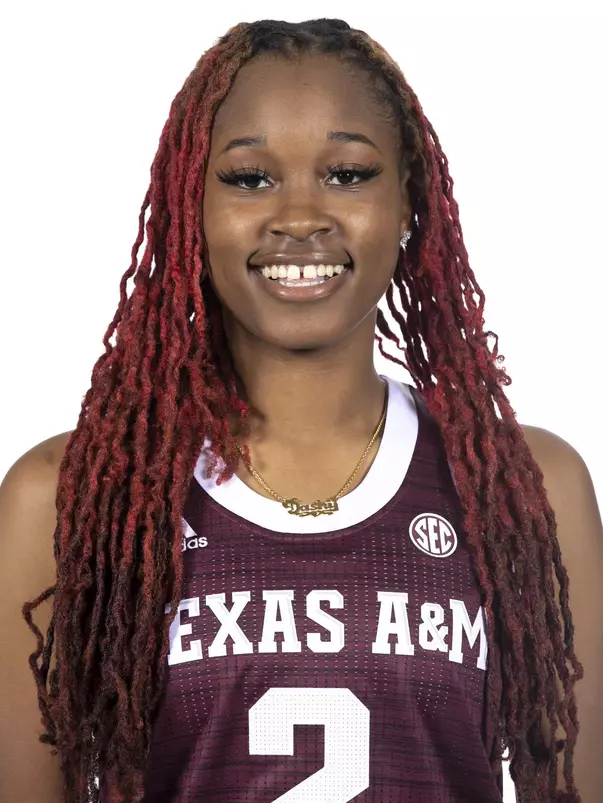 COLLEGE STATION, TX - October 19, 2021 - Guard Qadashah Hoppie #2 of the Texas A&M Aggies during women’s basketball photo day in College Station, TX. Photo By Kate Luffman/Texas A&M Athletics
