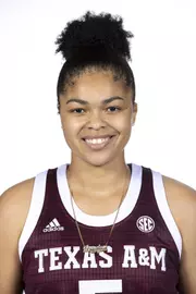 COLLEGE STATION, TX - October 19, 2021 - Guard Jordan Nixon #5 of the Texas A&M Aggies during women’s basketball photo day in College Station, TX. Photo By Kate Luffman/Texas A&M Athletics