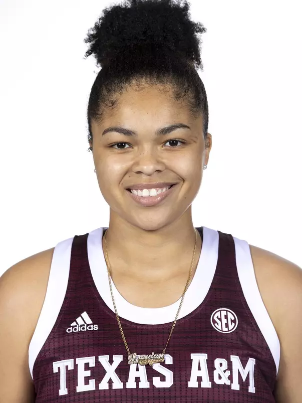 COLLEGE STATION, TX - October 19, 2021 - Guard Jordan Nixon #5 of the Texas A&M Aggies during women’s basketball photo day in College Station, TX. Photo By Kate Luffman/Texas A&M Athletics