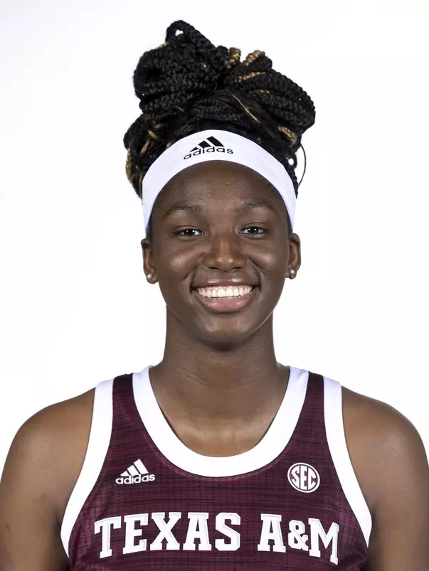COLLEGE STATION, TX - October 19, 2021 - Center Kenyal Perry #22 of the Texas A&M Aggies during women’s basketball photo day in College Station, TX. Photo By Kate Luffman/Texas A&M Athletics