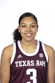 COLLEGE STATION, TX - October 19, 2021 - Guard Destiny Pitts #3 of the Texas A&M Aggies during women’s basketball photo day in College Station, TX. Photo By Kate Luffman/Texas A&M Athletics