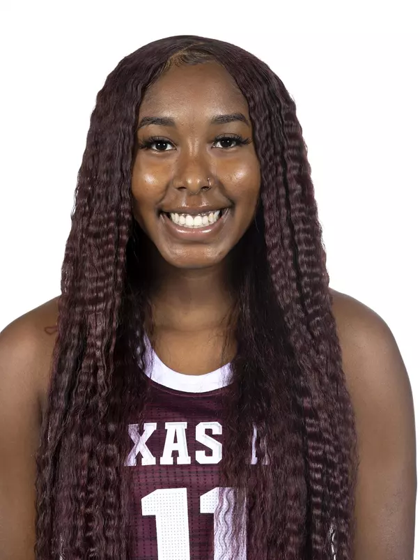 COLLEGE STATION, TX - October 19, 2021 - Guard Kayla Wells #11 of the Texas A&M Aggies during women’s basketball photo day in College Station, TX. Photo By Kate Luffman/Texas A&M Athletics