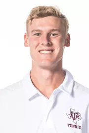 COLLEGE STATION, TX - September 15, 2021 - Kenner Taylor during Texas A&M Aggies Men’s Tennis Photo Day at The Studio in Kyle Field in College Station, TX. Photo By Texas A&M Athletics/Texas A&M Athletics