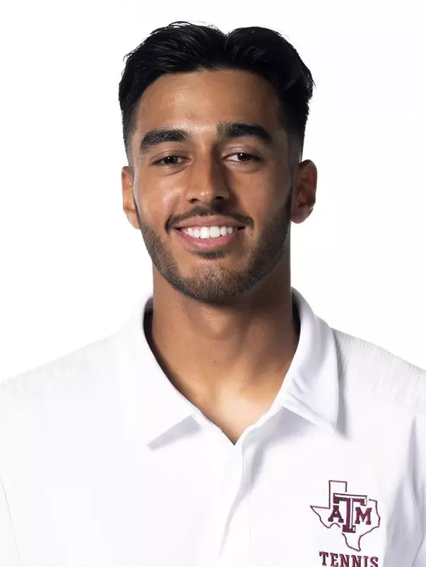 COLLEGE STATION, TX - September 15, 2021 - Rahul Dhokia during Texas A&M Aggies Men’s Tennis Photo Day at The Studio in Kyle Field in College Station, TX. Photo By Texas A&M Athletics/Texas A&M Athletics