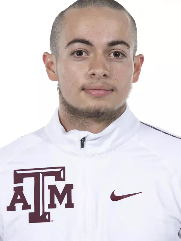 COLLEGE STATION, TX - August 20, 2021 - Caleb Lopez of the Texas A&M Aggies during Texas A&M Aggies Cross Country Headshot day at The Studio in Kyle Field in College Station, TX. Photo By Aiden Shertzer/Texas A&M Athletics