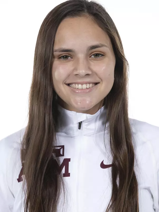 COLLEGE STATION, TX - August 20, 2021 - Mary Rodriguez of the Texas A&M Aggies during Texas A&M Aggies Cross Country Headshot day at The Studio in Kyle Field in College Station, TX. Photo By Aiden Shertzer/Texas A&M Athletics