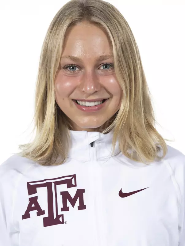 COLLEGE STATION, TX - August 20, 2021 - Maddie Livingston of the Texas A&M Aggies during Texas A&M Aggies Cross Country Headshot day at The Studio in Kyle Field in College Station, TX. Photo By Aiden Shertzer/Texas A&M Athletics