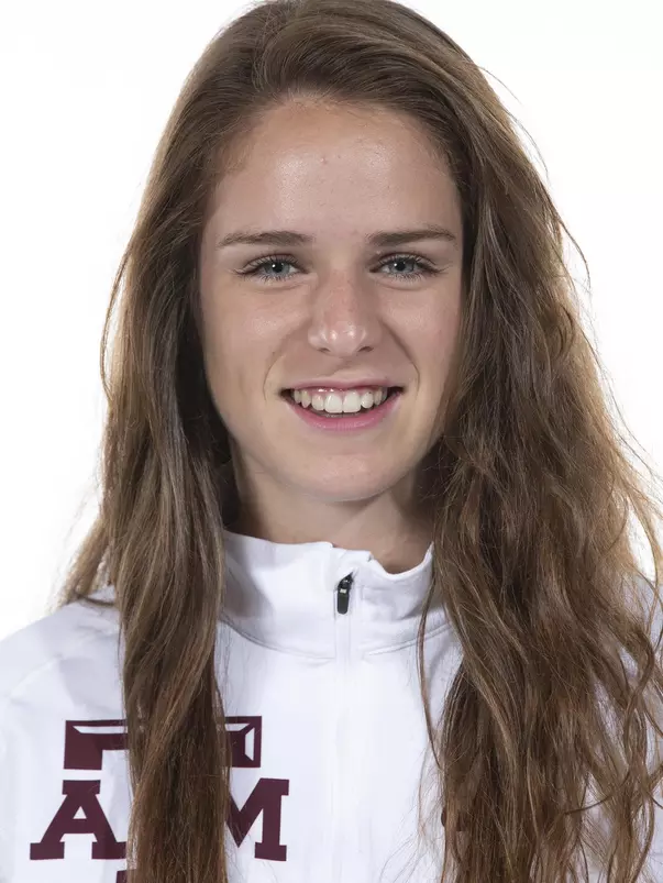 COLLEGE STATION, TX - August 20, 2021 - Laura Fairchild of the Texas A&M Aggies during Texas A&M Aggies Cross Country Headshot day at The Studio in Kyle Field in College Station, TX. Photo By Aiden Shertzer/Texas A&M Athletics