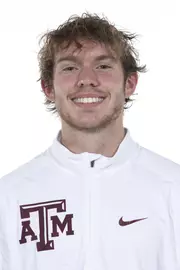 COLLEGE STATION, TX - August 20, 2021 - Tim McElaney of the Texas A&M Aggies during Texas A&M Aggies Cross Country Headshot day at The Studio in Kyle Field in College Station, TX. Photo By Aiden Shertzer/Texas A&M Athletics