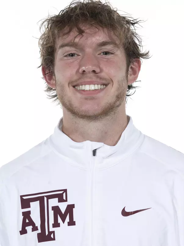 COLLEGE STATION, TX - August 20, 2021 - Tim McElaney of the Texas A&M Aggies during Texas A&M Aggies Cross Country Headshot day at The Studio in Kyle Field in College Station, TX. Photo By Aiden Shertzer/Texas A&M Athletics
