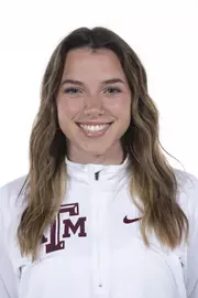 COLLEGE STATION, TX - August 20, 2021 - Katherine McElaney of the Texas A&M Aggies during Texas A&M Aggies Cross Country Headshot day at The Studio in Kyle Field in College Station, TX. Photo By Aiden Shertzer/Texas A&M Athletics