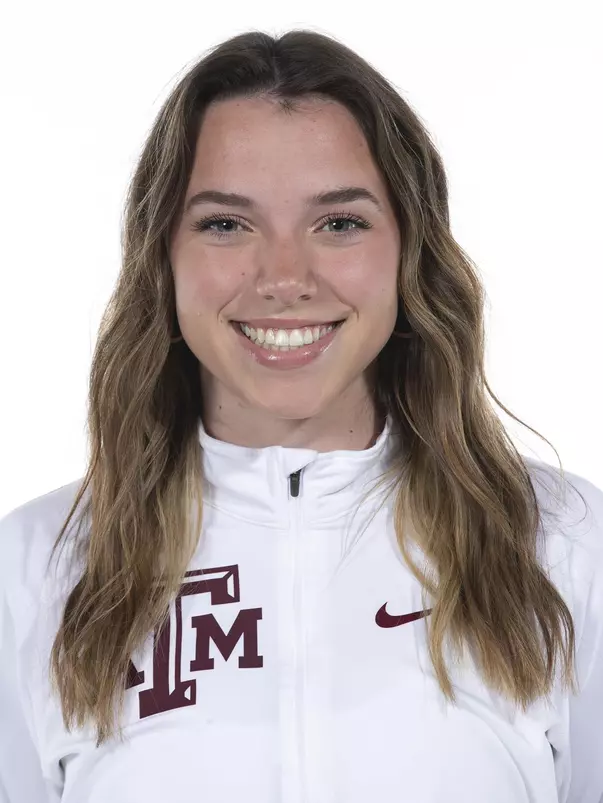 COLLEGE STATION, TX - August 20, 2021 - Katherine McElaney of the Texas A&M Aggies during Texas A&M Aggies Cross Country Headshot day at The Studio in Kyle Field in College Station, TX. Photo By Aiden Shertzer/Texas A&M Athletics