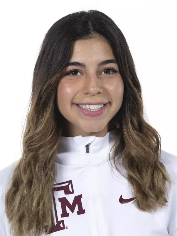 COLLEGE STATION, TX - August 20, 2021 - Catalina Cerda of the Texas A&M Aggies during Texas A&M Aggies Cross Country Headshot day at The Studio in Kyle Field in College Station, TX. Photo By Aiden Shertzer/Texas A&M Athletics