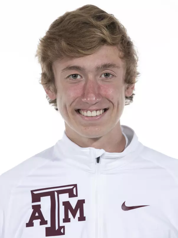 COLLEGE STATION, TX - August 20, 2021 - Teddy Radtke of the Texas A&M Aggies during Texas A&M Aggies Cross Country Headshot day at The Studio in Kyle Field in College Station, TX. Photo By Aiden Shertzer/Texas A&M Athletics
