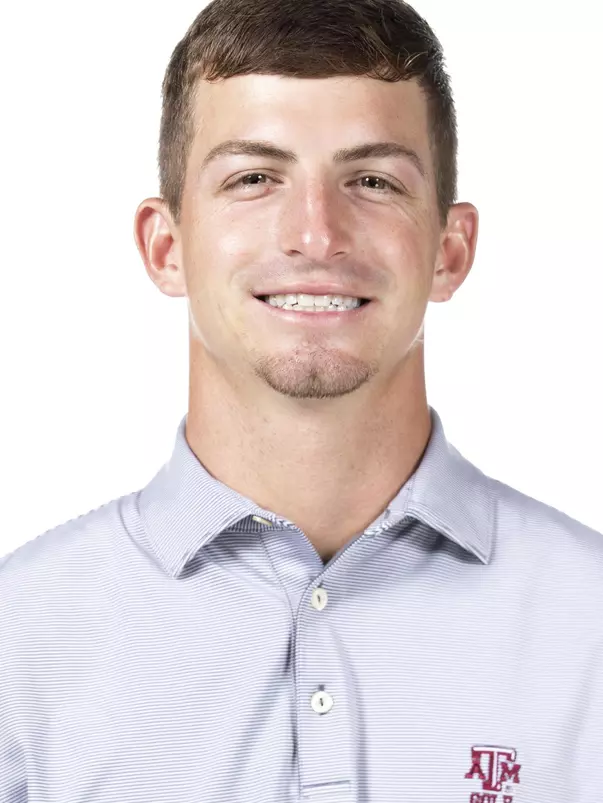 COLLEGE STATION, TX - August 26, 2021 - Sam Bennett of the Texas A&M Aggies during Texas A&M Golf Photo Day at The Studio in Kyle Field in College Station, TX. Photo By Brendall O'Banon/Texas A&M Athletics