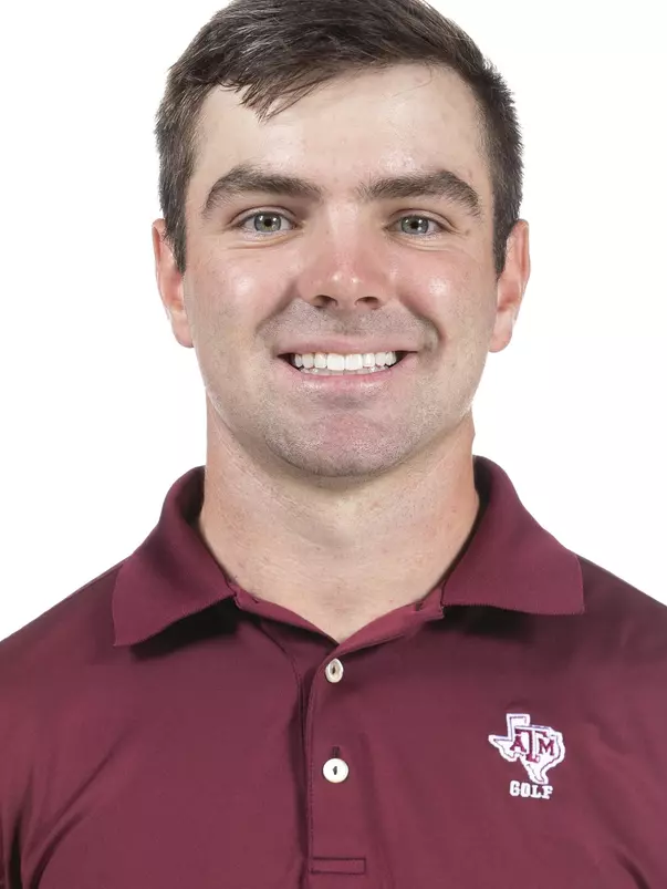COLLEGE STATION, TX - August 26, 2021 - Matthew Denton of the Texas A&M Aggies during Texas A&M Golf Photo Day at The Studio in Kyle Field in College Station, TX. Photo By Brendall O'Banon/Texas A&M Athletics