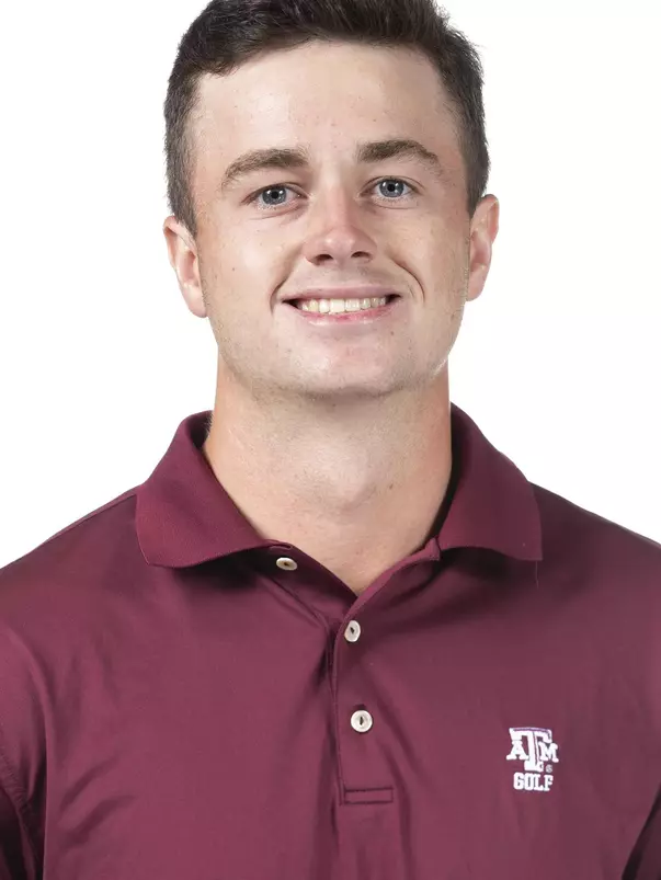 COLLEGE STATION, TX - August 26, 2021 - Michael Heidelbaugh of the Texas A&M Aggies during Texas A&M Golf Photo Day at The Studio in Kyle Field in College Station, TX. Photo By Brendall O'Banon/Texas A&M Athletics