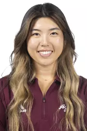 COLLEGE STATION, TX - August 26, 2021 - Amber Park of the Texas A&M Aggies during Texas A&M Golf Headshots at The Studio in Kyle Field in College Station, TX. Photo By Brendall O'Banon/Texas A&M Athletics