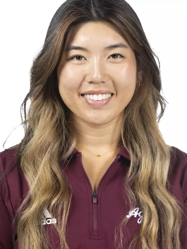 COLLEGE STATION, TX - August 26, 2021 - Amber Park of the Texas A&M Aggies during Texas A&M Golf Headshots at The Studio in Kyle Field in College Station, TX. Photo By Brendall O'Banon/Texas A&M Athletics