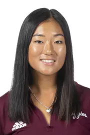 COLLEGE STATION, TX - August 26, 2021 - Jennie Park of the Texas A&M Aggies during Texas A&M Golf Headshots at The Studio in Kyle Field in College Station, TX. Photo By Brendall O'Banon/Texas A&M Athletics