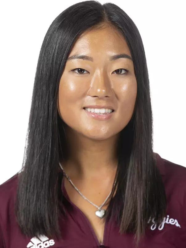 COLLEGE STATION, TX - August 26, 2021 - Jennie Park of the Texas A&M Aggies during Texas A&M Golf Headshots at The Studio in Kyle Field in College Station, TX. Photo By Brendall O'Banon/Texas A&M Athletics