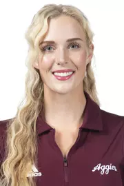 COLLEGE STATION, TX - August 26, 2021 - Ellie Szeryk of the Texas A&M Aggies during Texas A&M Golf Headshots at The Studio in Kyle Field in College Station, TX. Photo By Brendall O'Banon/Texas A&M Athletics