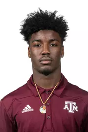 COLLEGE STATION, TX - January 18, 2022 - Denver Harris during Football Headshots in College Station, TX. Photo By Kate Luffman/Texas A&M Athletics