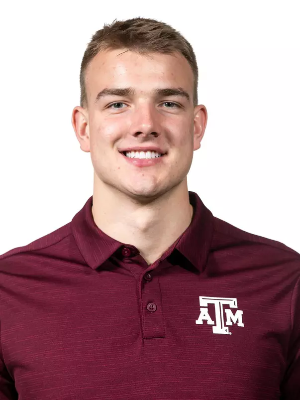 COLLEGE STATION, TX - January 18, 2022 - Jacob "Jake" Johnson during Football Headshots in College Station, TX. Photo By Kate Luffman/Texas A&M Athletics