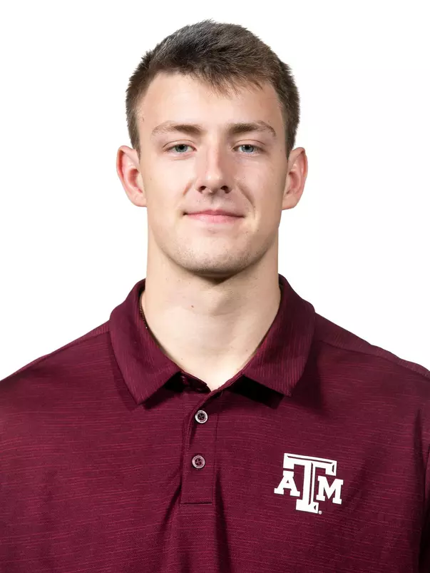COLLEGE STATION, TX - January 18, 2022 - Maximus "Max" Johnson during Football Headshots in College Station, TX. Photo By Kate Luffman/Texas A&M Athletics