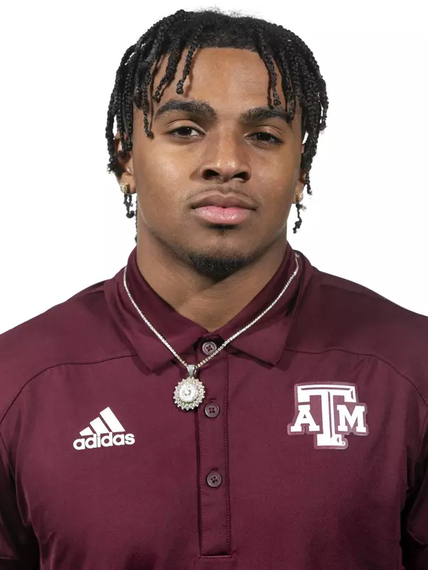 COLLEGE STATION, TX - January 18, 2022 - Bryce Anderson during Football Headshots in College Station, TX. Photo By Kate Luffman/Texas A&M Athletics