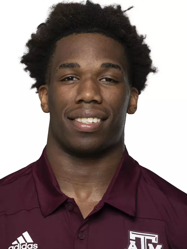 COLLEGE STATION, TX - APRIL 13, 2021 - during Football headshots in College Station, TX. Photo By Craig Bisacre/Texas A&M Athletics