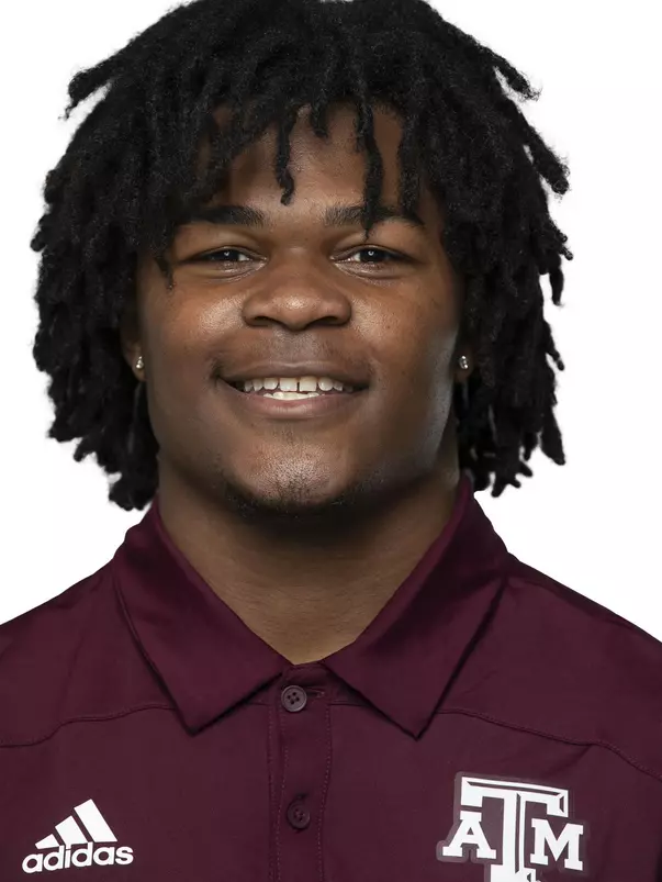 COLLEGE STATION, TX - APRIL 13, 2021 - during Football headshots in College Station, TX. Photo By Craig Bisacre/Texas A&M Athletics