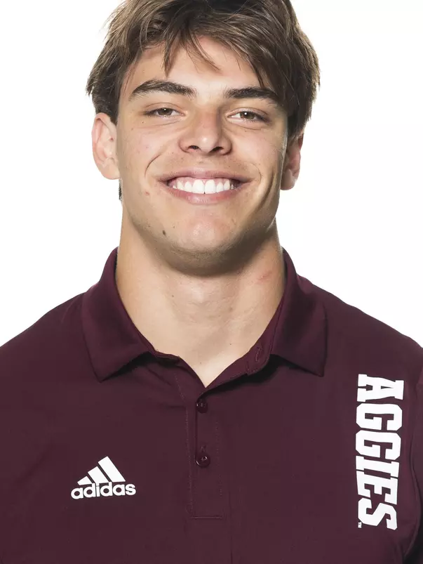COLLEGE STATION, TX - June 02, 2022 - Anthony DiNota during football headshots in College Station, TX. Photo By Brendall O'Banon/Texas A&M Athletics