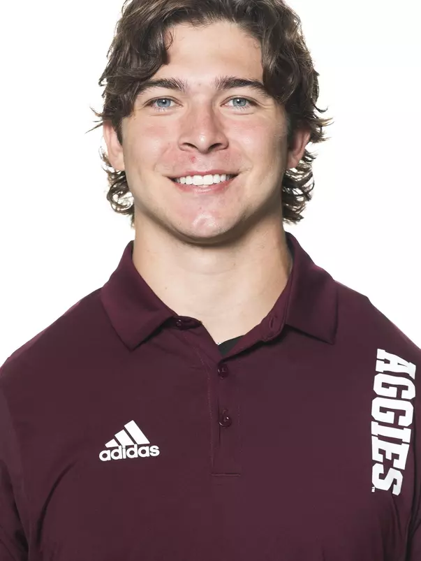 COLLEGE STATION, TX - June 02, 2022 - Cade Garcia during football headshots in College Station, TX. Photo By Brendall O'Banon/Texas A&M Athletics